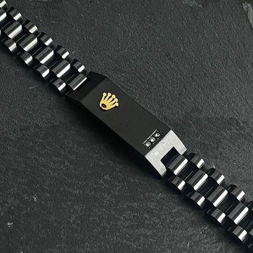 Black RLX Crown Jubilee Bracelet For Men